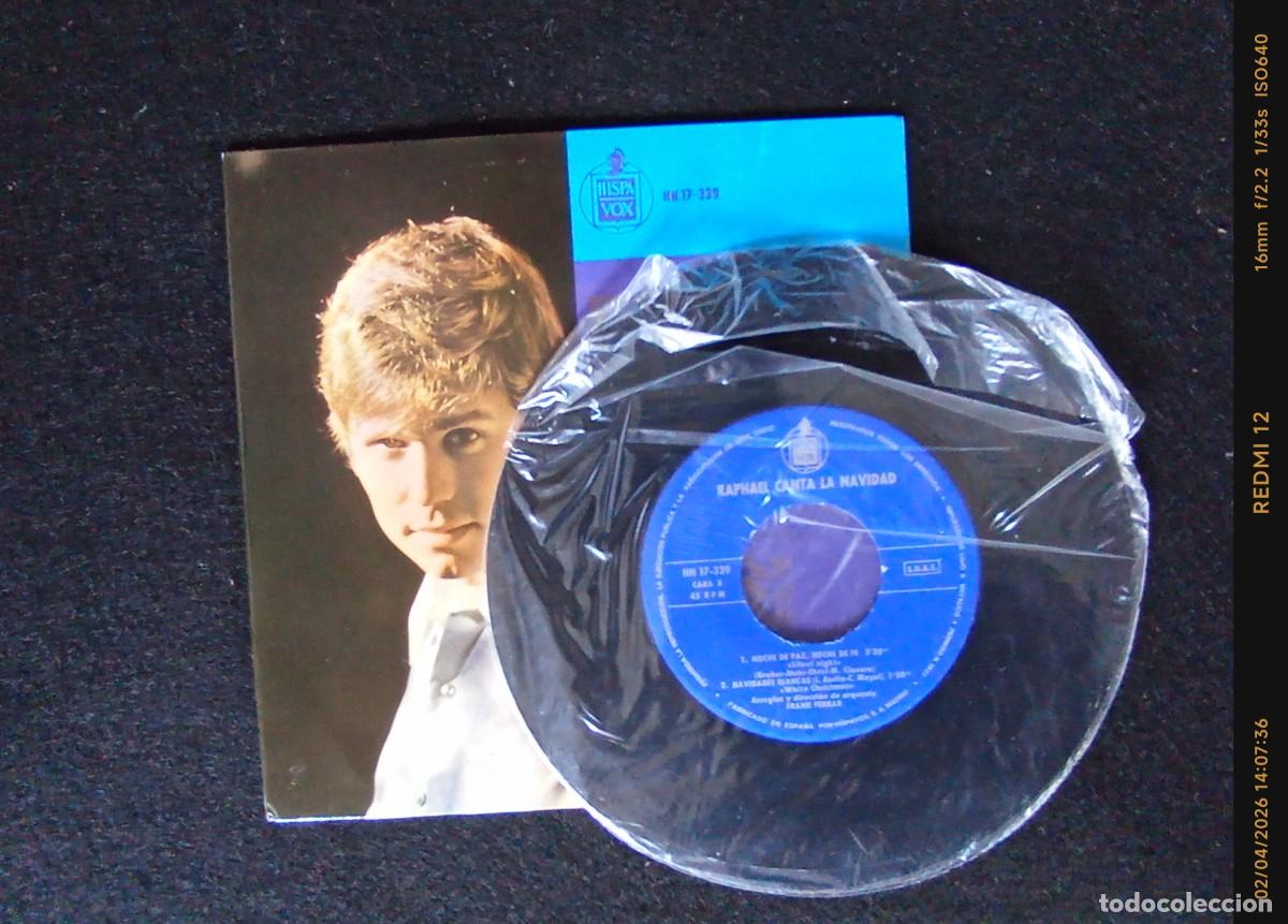 Discos de vinilo: Vinilos EP Raphael | Yo soy aquel+Canta la Navidad - Foto 2