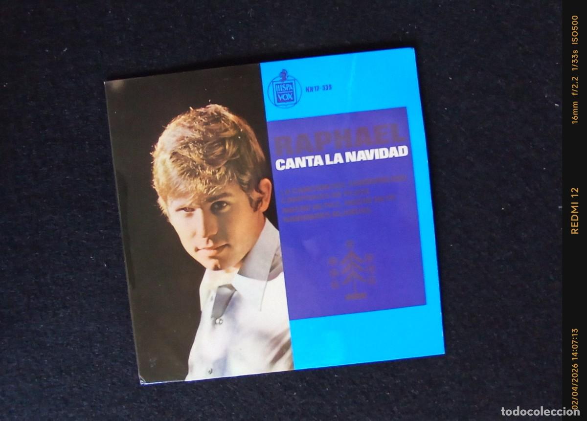 Discos de vinilo: Vinilos EP Raphael | Yo soy aquel+Canta la Navidad - Foto 3