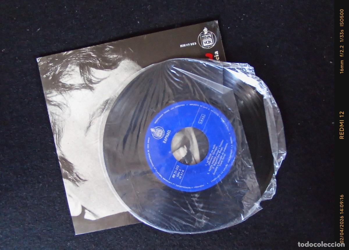 Discos de vinilo: Vinilos EP Raphael | Yo soy aquel+Canta la Navidad - Foto 5