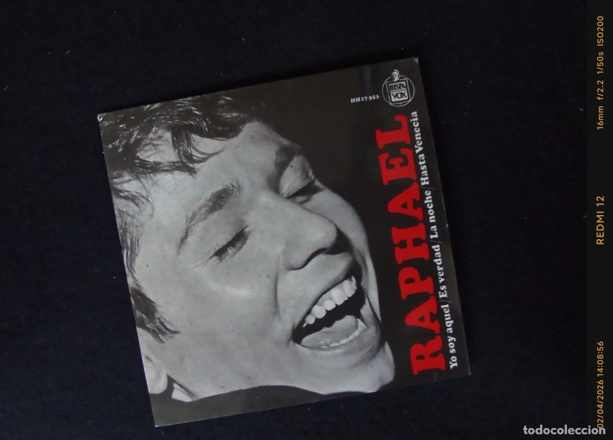 Discos de vinilo: Vinilos EP Raphael | Yo soy aquel+Canta la Navidad - Foto 6