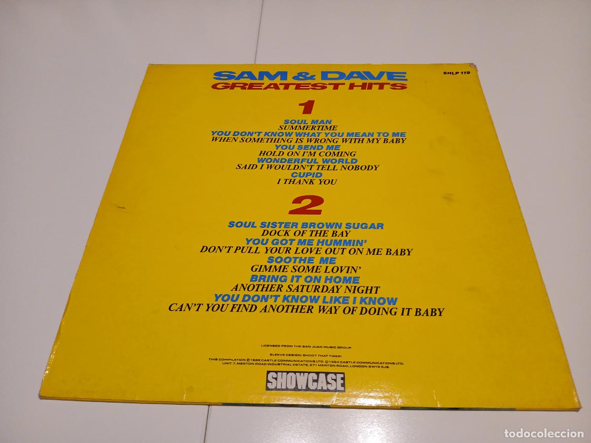 Discos de vinilo: Sam & Dave -Greatest hits -(1985) LP disco vinilo - Foto 2
