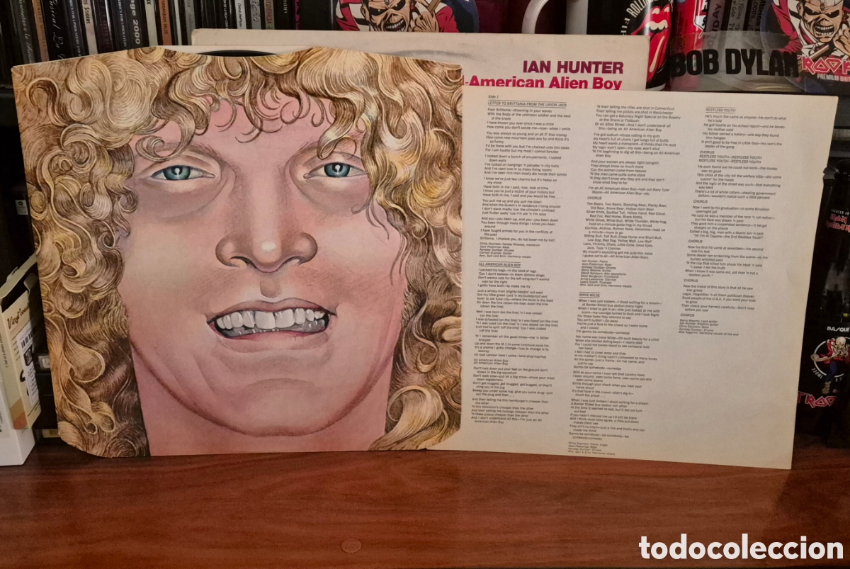 Discos de vinilo: Ian Hunter &ndash; All American Alien Boy Lp UK - Foto 3