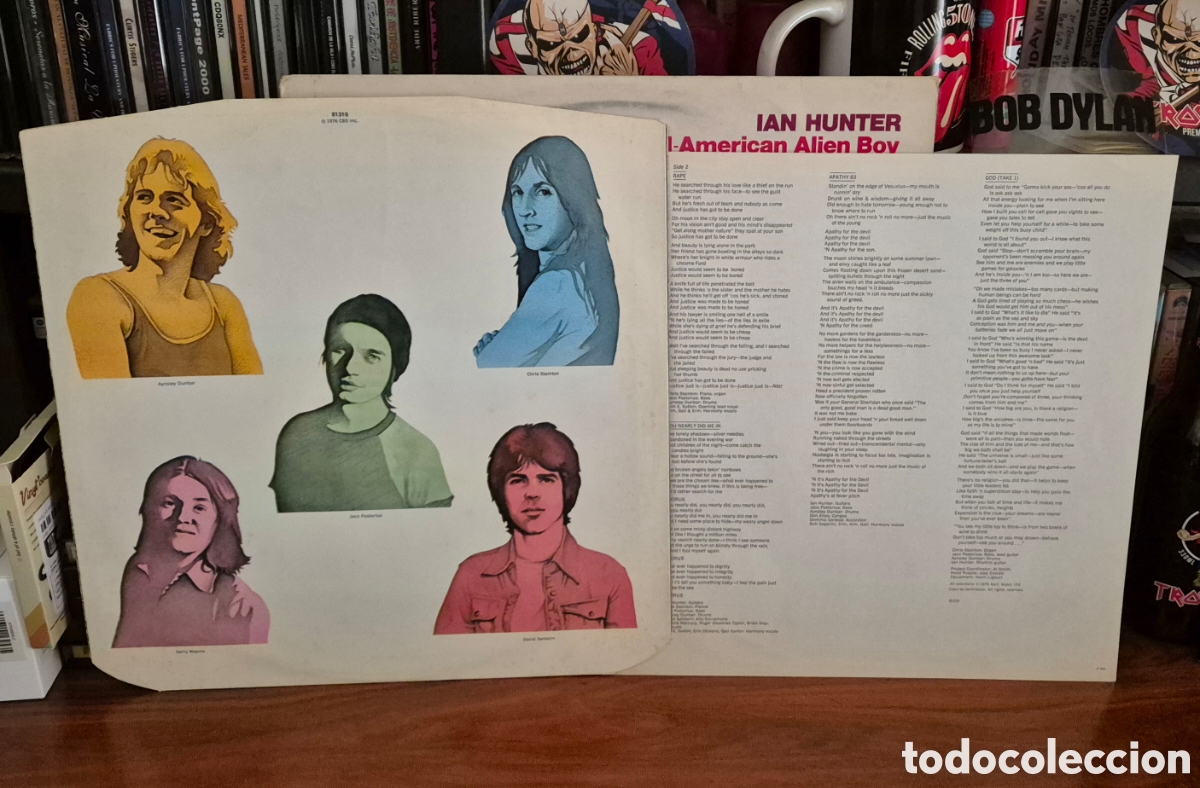 Discos de vinilo: Ian Hunter &ndash; All American Alien Boy Lp UK - Foto 4