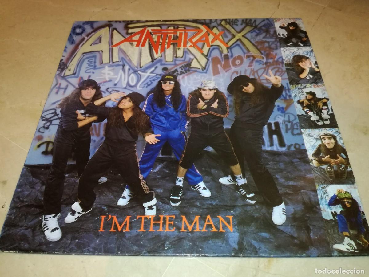 Discos de vinilo: ANTHRAX-I&acute;M THE MAN-ORIGINAL ESPA&Ntilde;OL 1987 - Foto 1