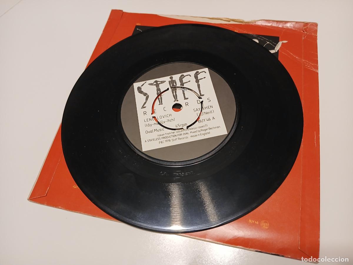 Discos de vinilo: Lene Lovich &ndash; Say When- (1979) single - Foto 4