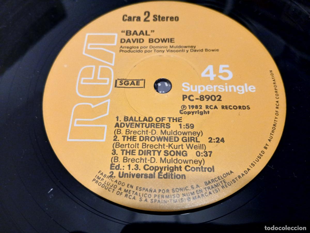 Discos de vinilo: Maxi-single de David Bowie -David Bowie In Bertolt Brechts Baal- (1982) - Foto 6