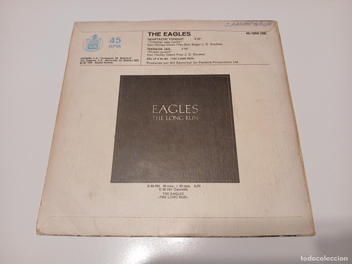 Discos de vinilo: Eagles -Heartache tonight- (1979) single - Foto 5