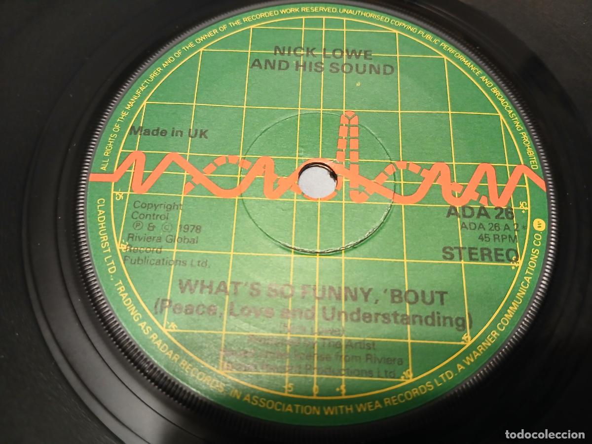 Discos de vinilo: Nick Lowe -American squirm- (1978) single - Foto 2