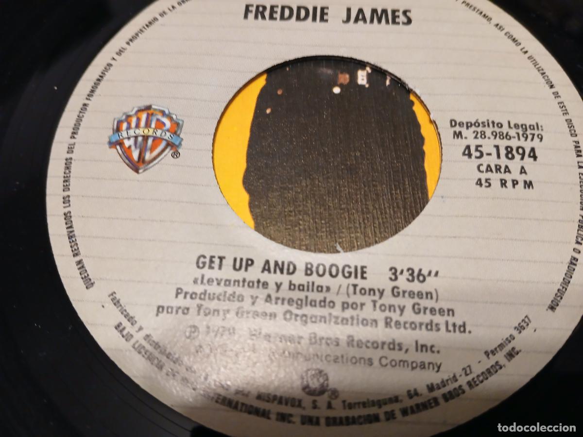 Discos de vinilo: Freddie James &ndash; Get Up And Boogie- (1979) single - Foto 3
