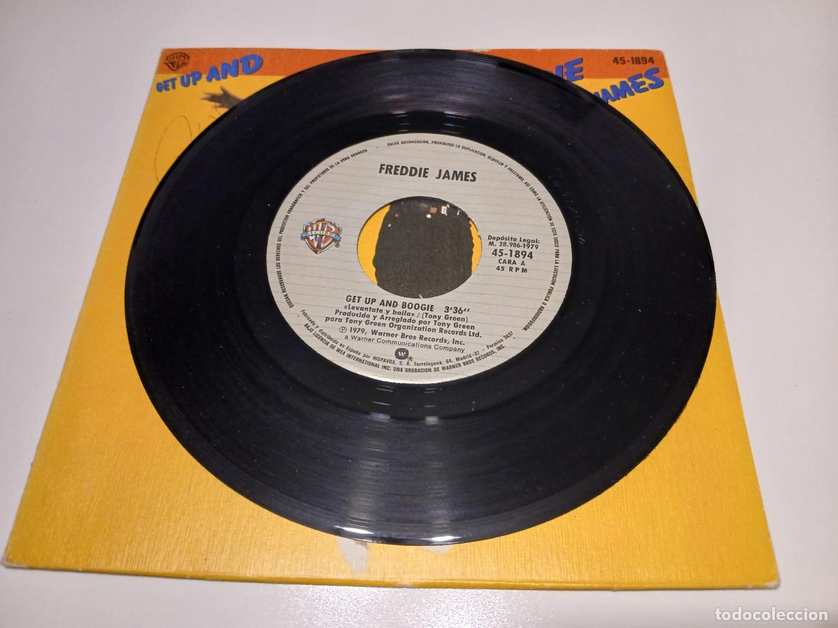 Discos de vinilo: Freddie James &ndash; Get Up And Boogie- (1979) single - Foto 4
