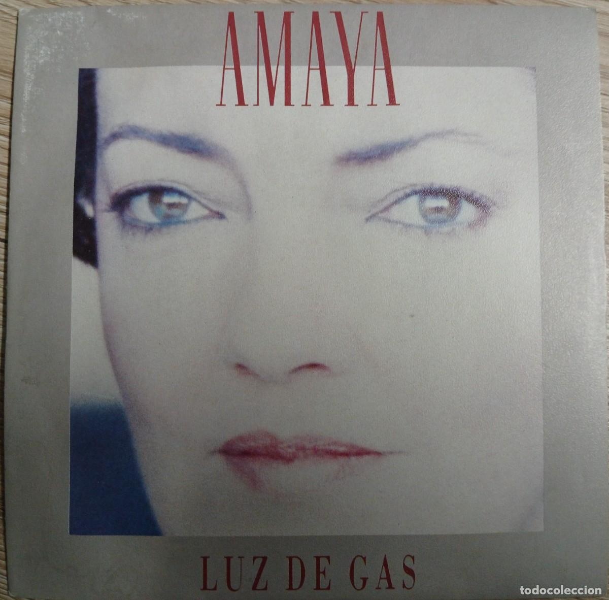 Discos de vinilo: DISCO VINILO SINGLE AMAYA (LUZ DE GAS) - Foto 1