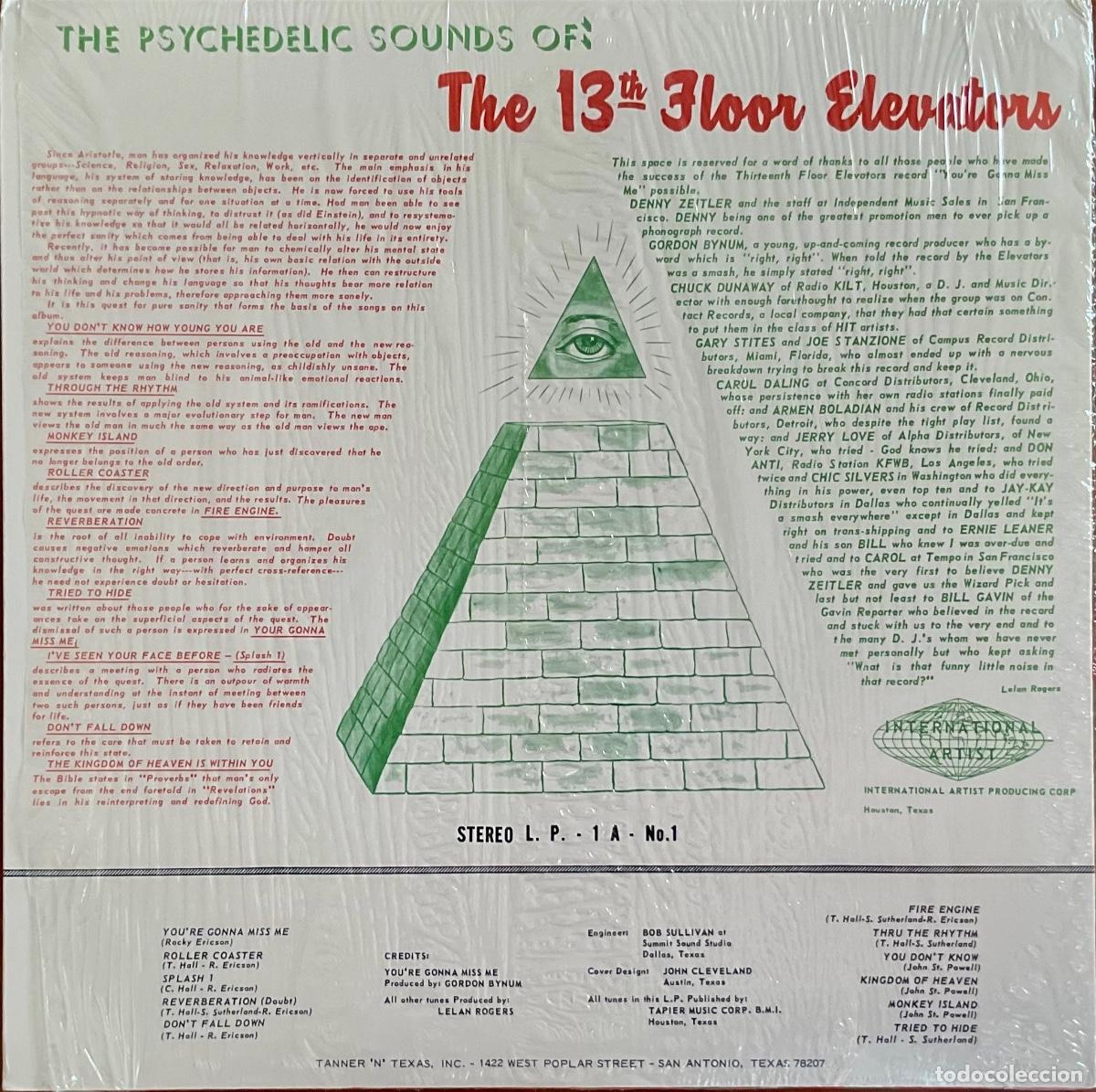 Discos de vinilo: 13th FLOOR ELEVATORS, THE - THE PSYCHEDELIC SOUND OF - Foto 2