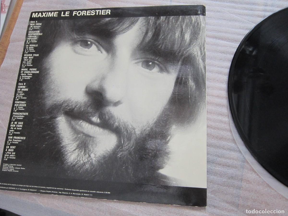 Discos de vinilo: MAXIME LE FORESTIER. LP VINILO HISPAVOX SPAIN 1978 - Foto 2