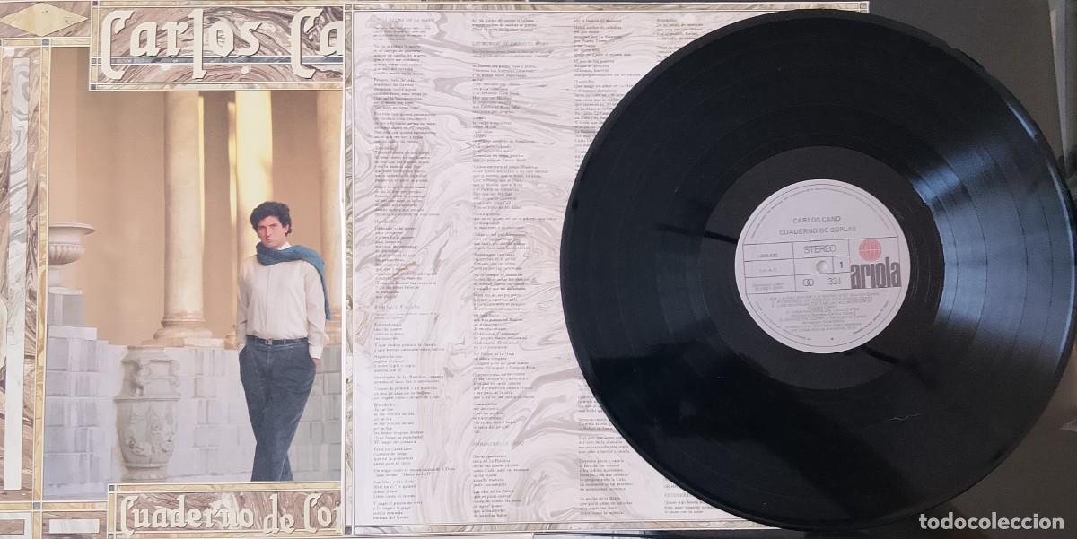 Discos de vinilo: Carlos Cano. Cuaderno de coplas. Vinilo LP. - Foto 3