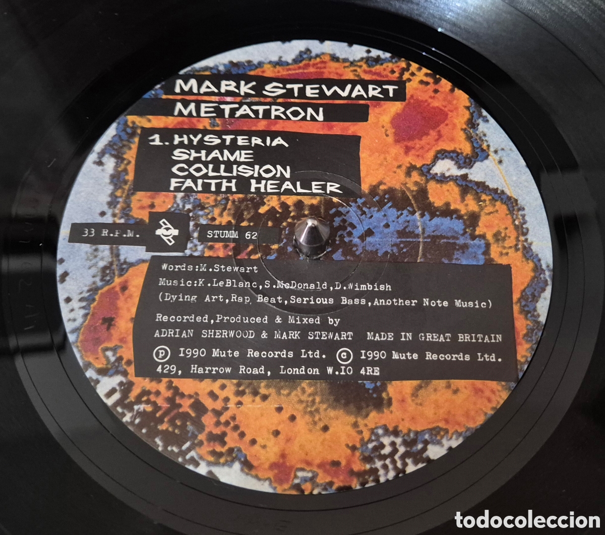 Discos de vinilo: Mark Stewart &ndash; Metatron lp UK - Foto 3