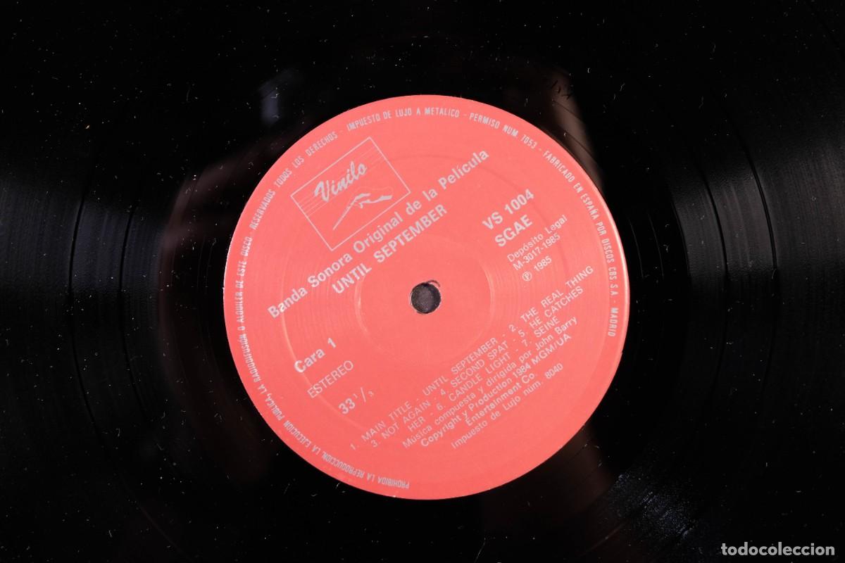 Discos de vinilo: DISCO VINILO LP - JOHN BARRY &ndash; UNTIL SEPTEMBER - Foto 4