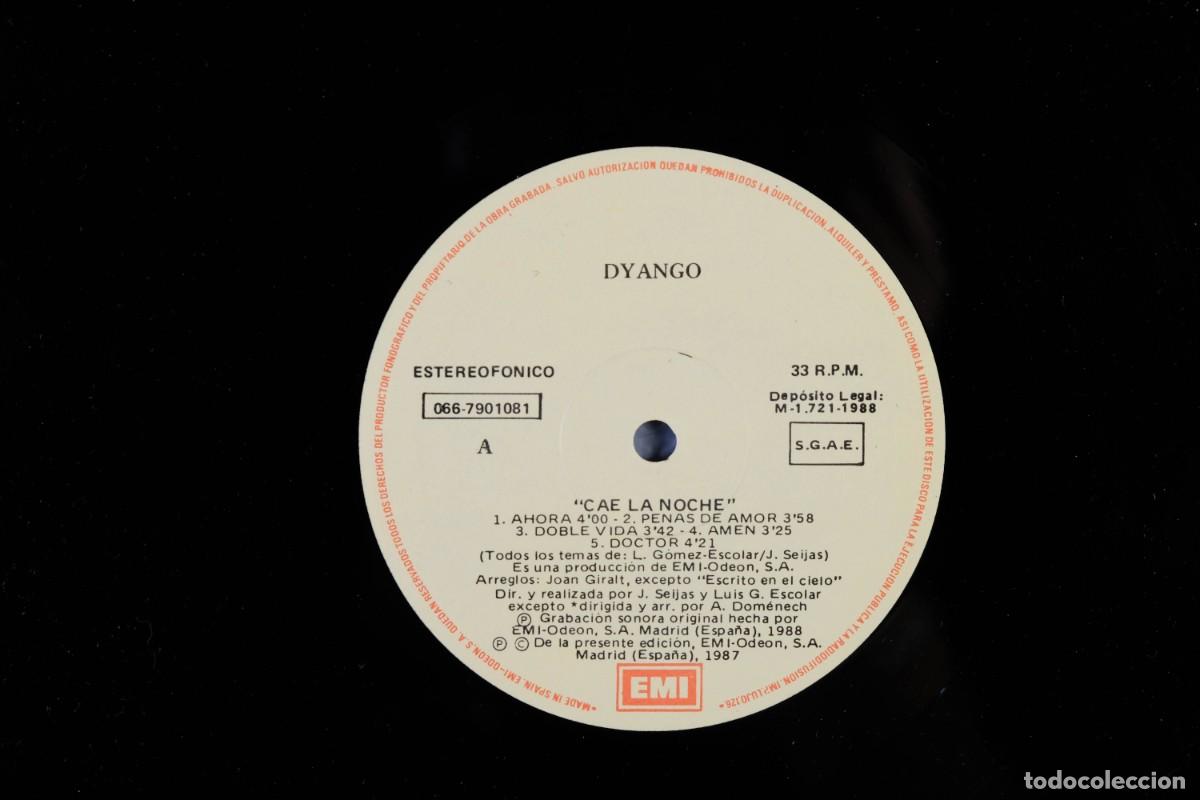 Discos de vinilo: DISCO VINILO LP - DYANGO &ndash; CAE LA NOCHE - Foto 4