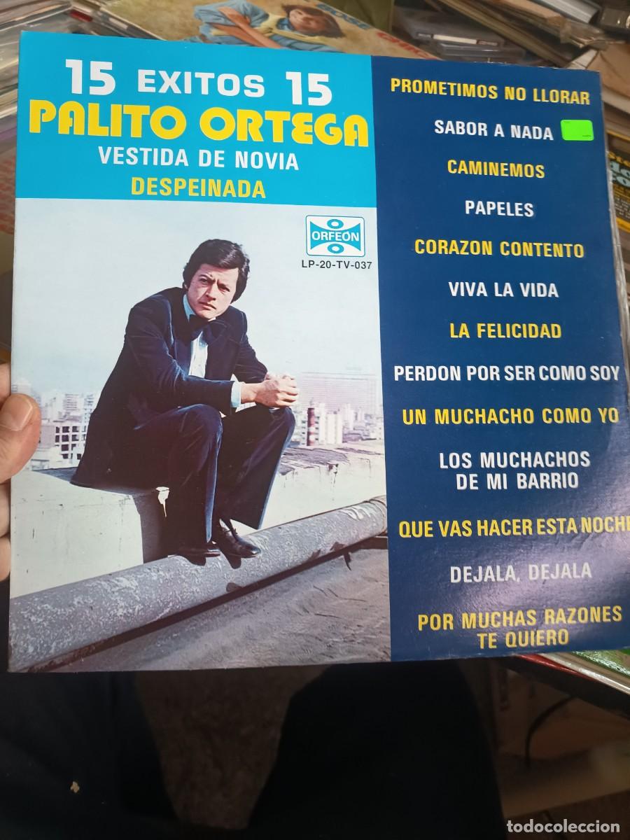 Discos de vinilo: LOTE 369, LP 15 EXITOS DE PALITO ORTEGA - Foto 1