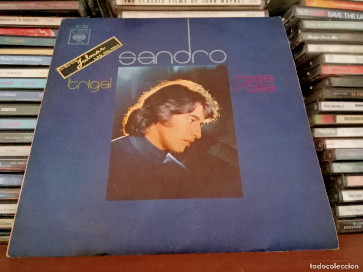 Discos de vinilo: Sandro &lrm;&ndash; Trigal / Rosa Rosa - simple Spain 1970 - Foto 1