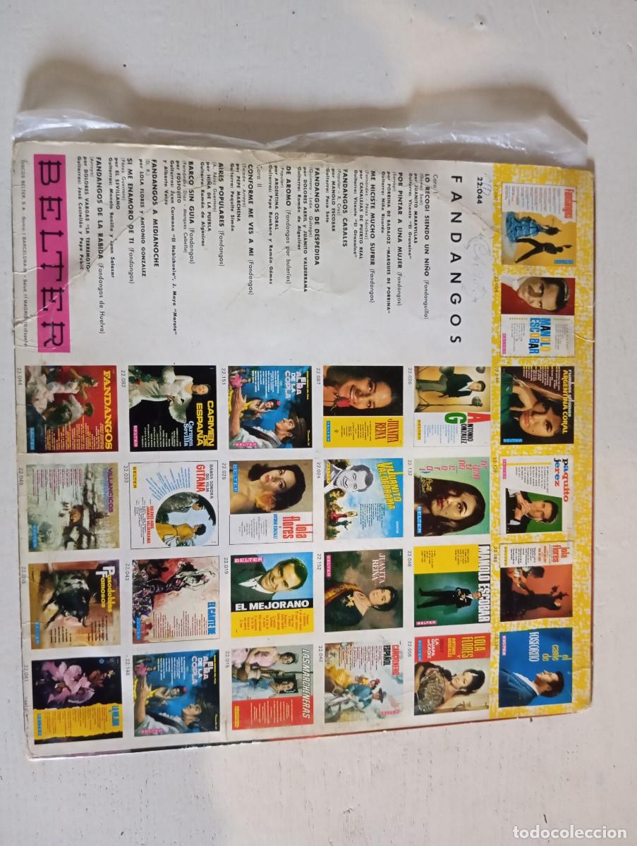 Discos de vinilo: FANDANGOS - DISCOS BELTER - 1966 - Foto 9