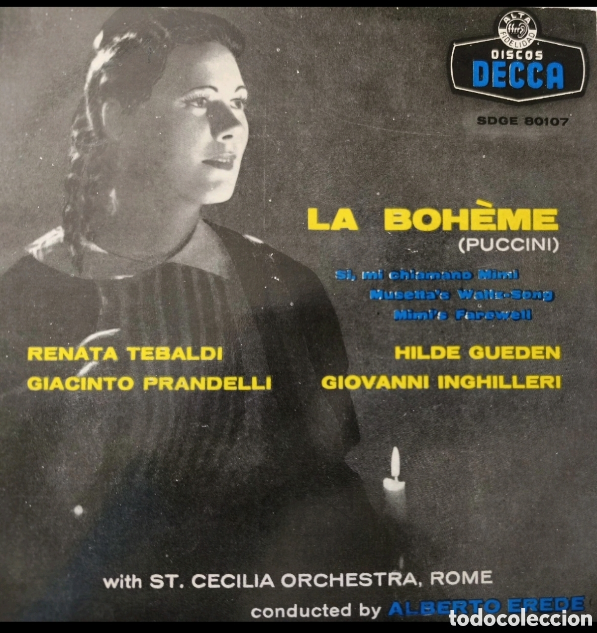 Discos de vinilo: La Boh&egrave;me (Puccini) Renata Tebaldi - Foto 1