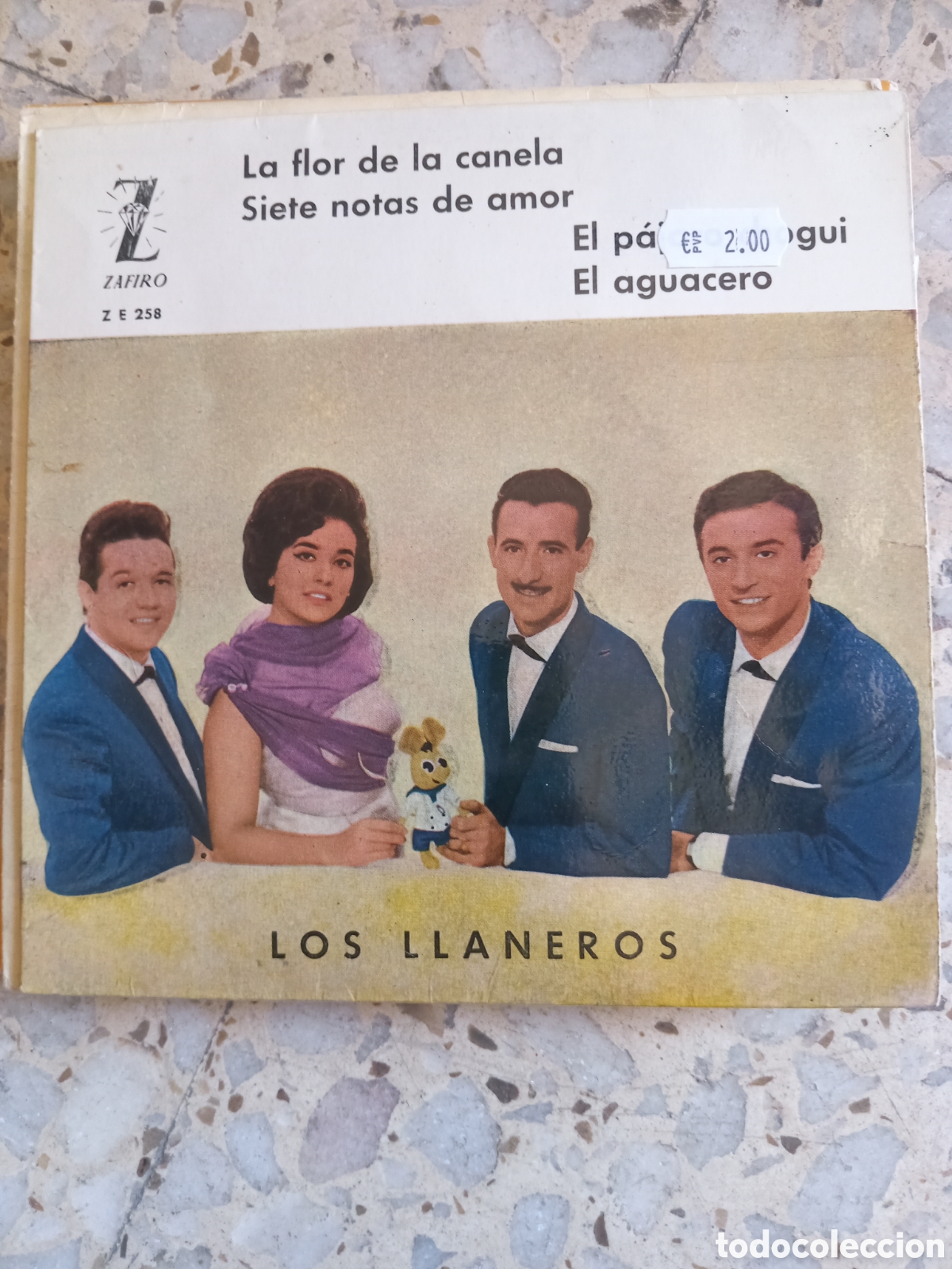 Discos de vinilo: EP LOS LLANEROS LA FLOR DE LA CANELA 1961 - Foto 1