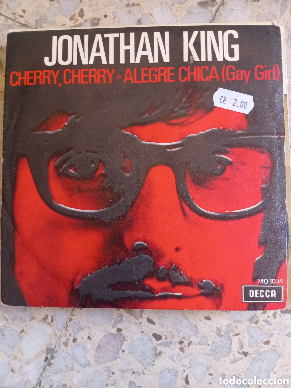 Discos de vinilo: SGL JONATHAN KING CHERRY CHERRY 1970 - Foto 1