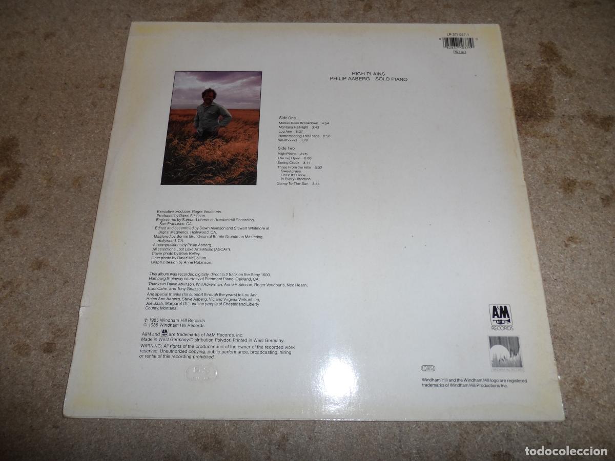 Discos de vinilo: PHILIP AABERG - HIGH PLAINS (GERMANY 1985) - Foto 2