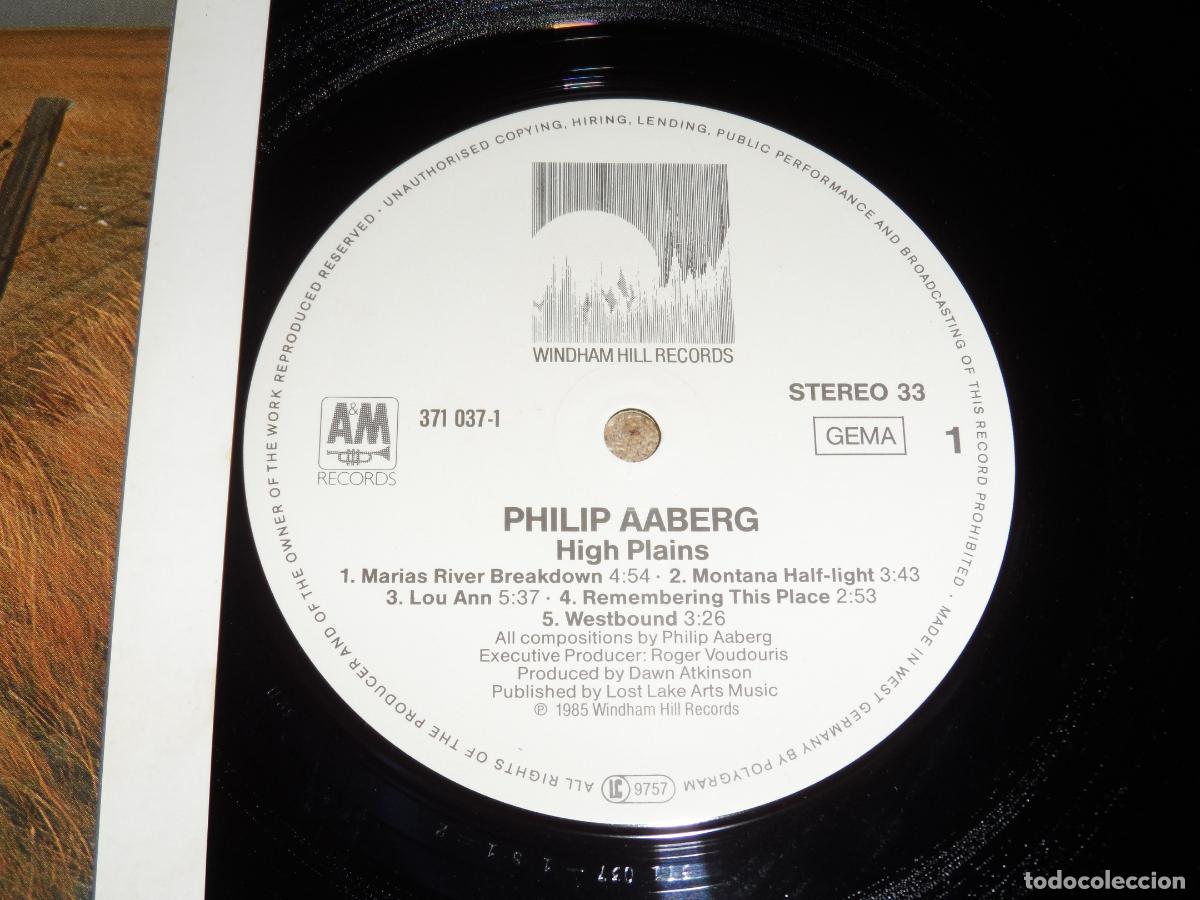 Discos de vinilo: PHILIP AABERG - HIGH PLAINS (GERMANY 1985) - Foto 3