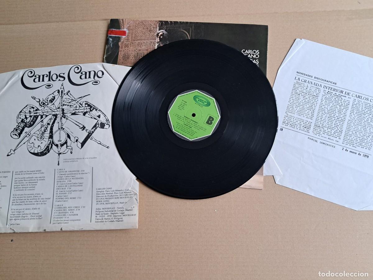 Discos de vinilo: CARLOS CANO - CRONICAS GRANDINAS LP 1978 - Foto 3