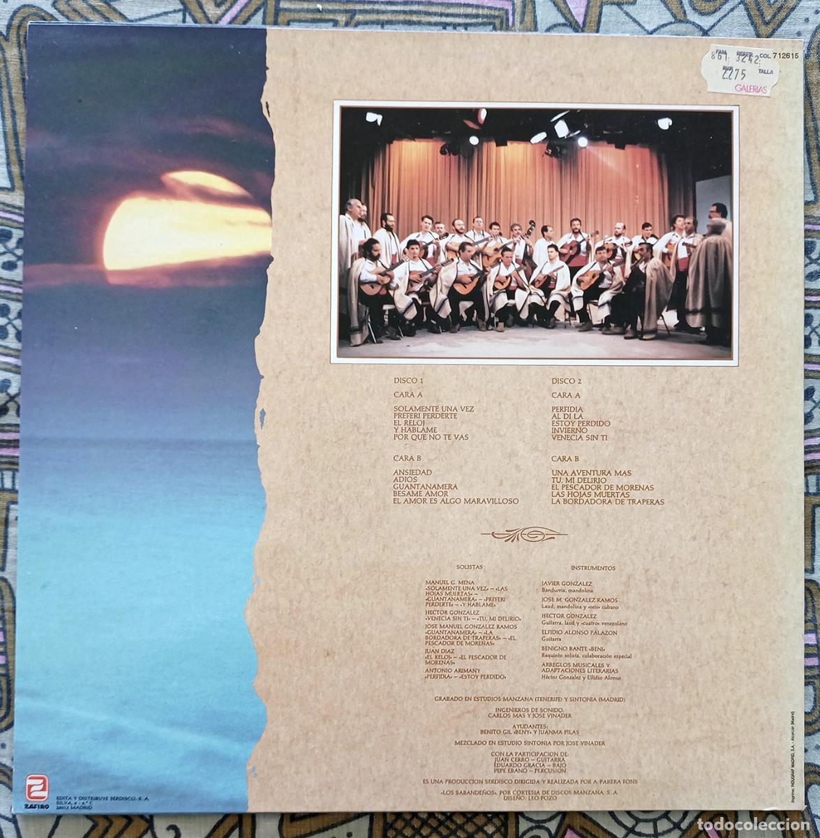 Discos de vinilo: LP LOS SABANDE&Ntilde;OS A la luz de la Luna - Doble LP - Foto 2