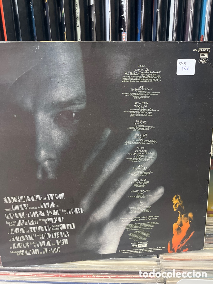 Discos de vinilo: 9 semanas y media john taylor joe cocker - Foto 2