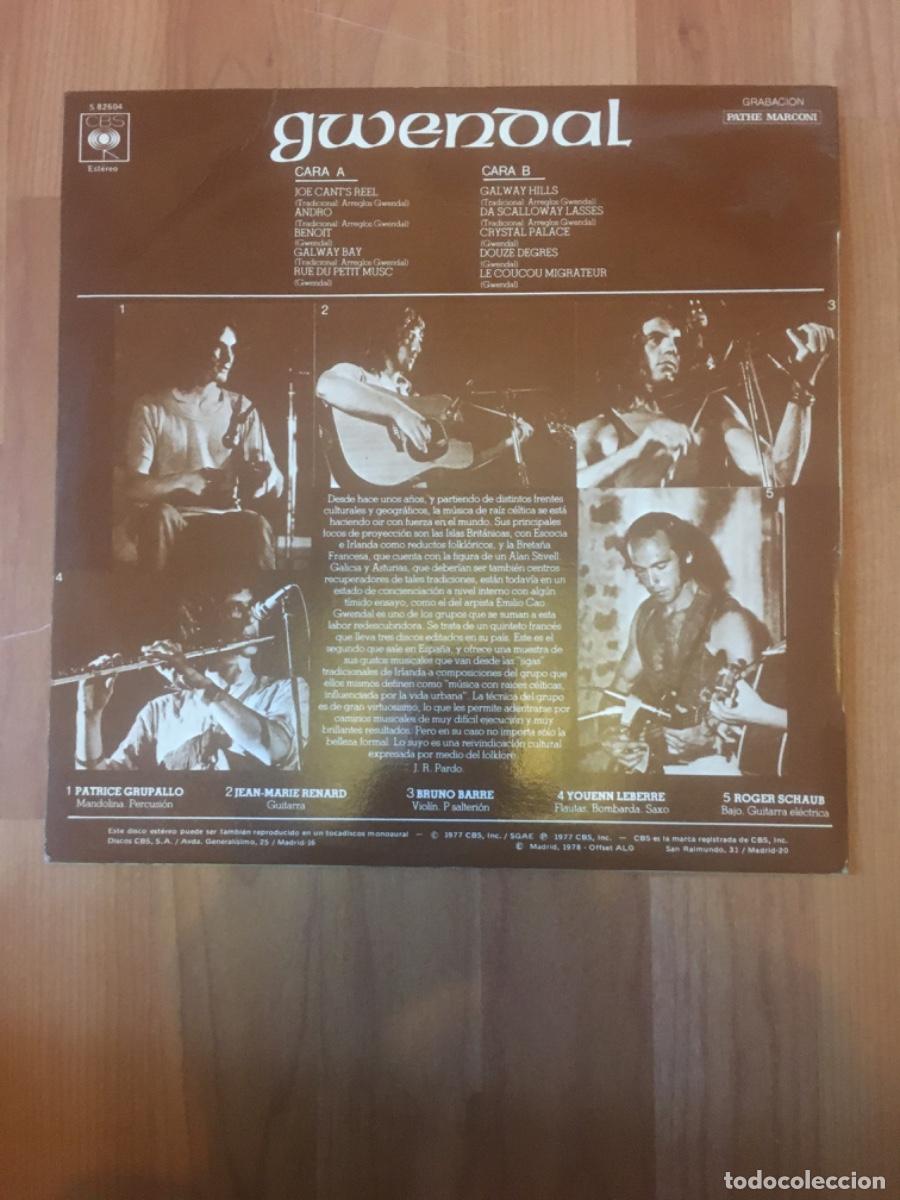 Discos de vinilo: GWENDAL-GWENDAL(2&ordm; DISCO) - Foto 2