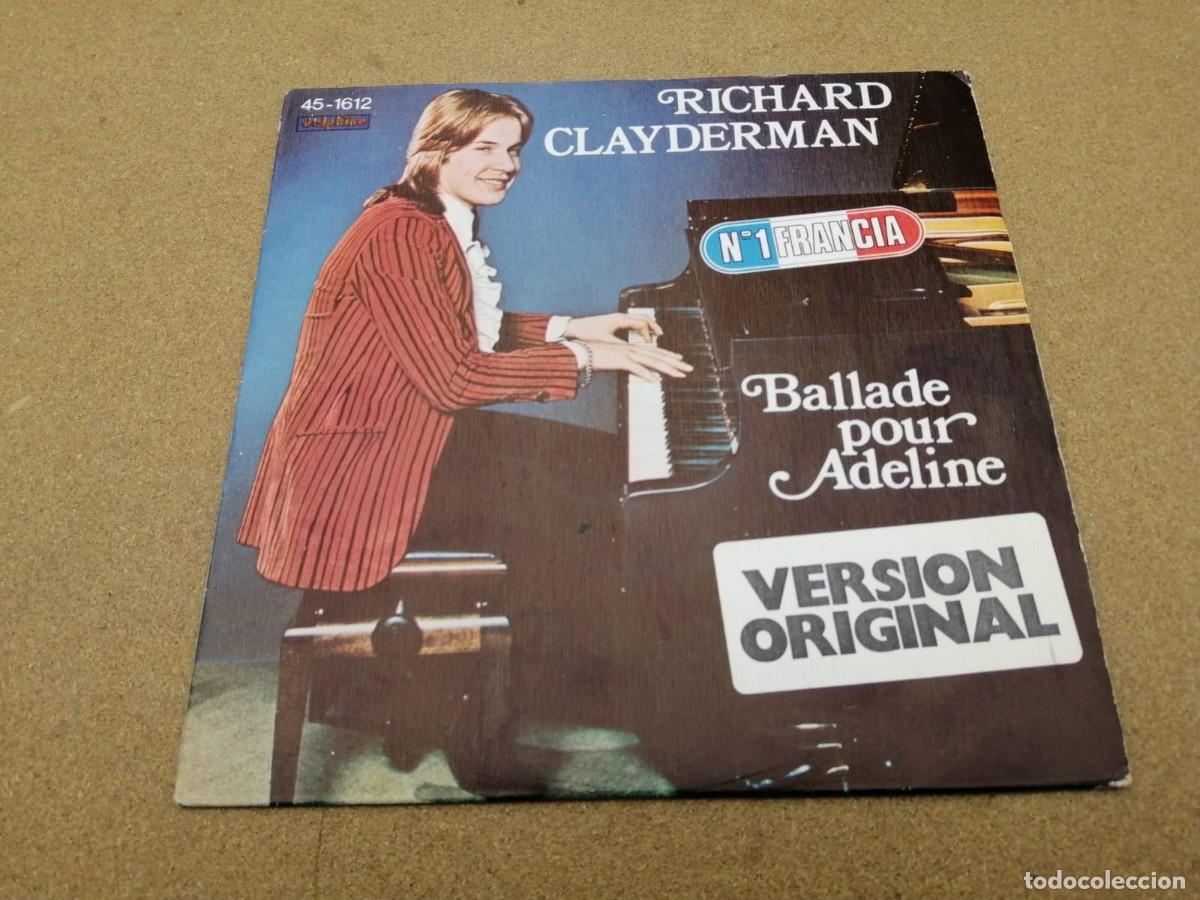 Discos de vinilo: DISCO SINGLE. RICHARD CLAYDERMAN (BALLADE POUR ADELINE) - Foto 1