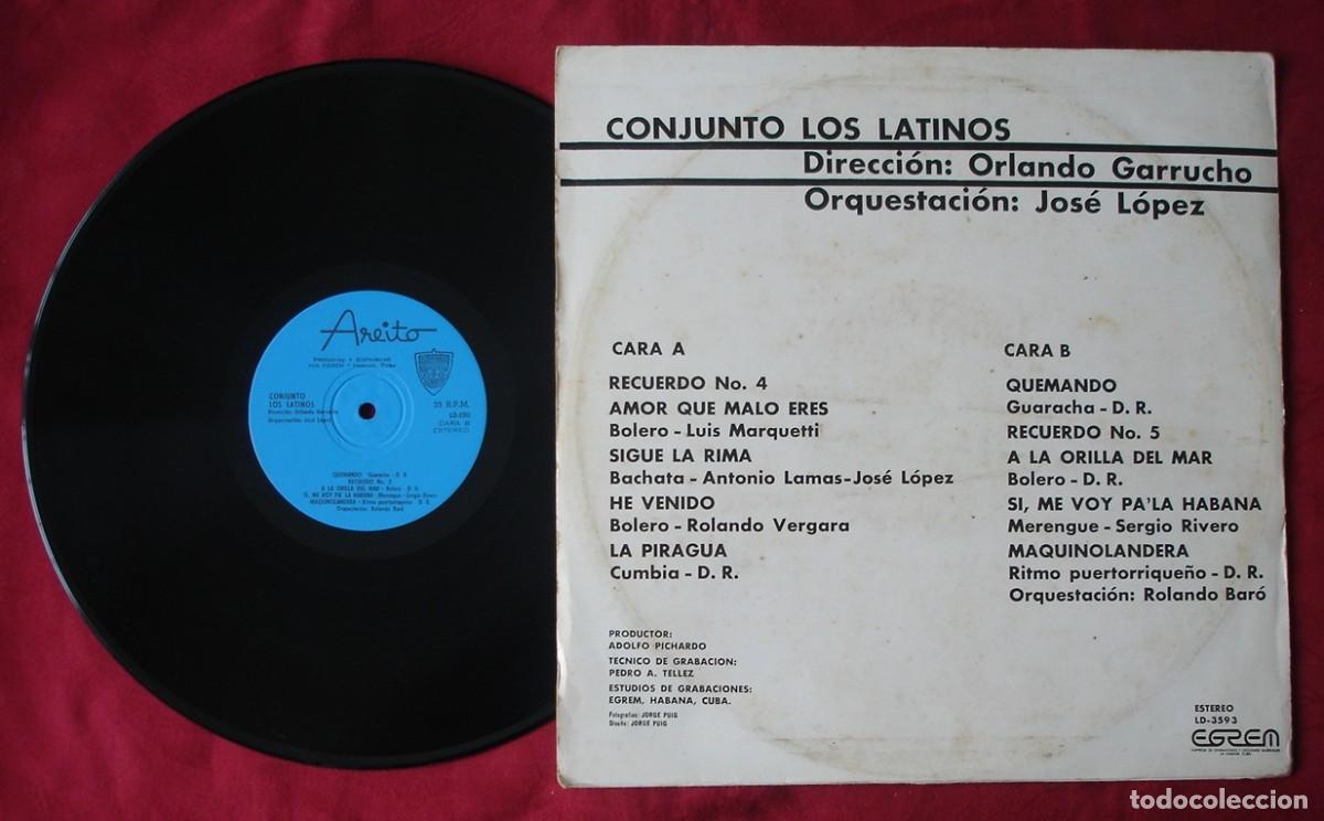 Discos de vinilo: Conjunto Los Latinos. LP Vinilo. Cuba. - Foto 2