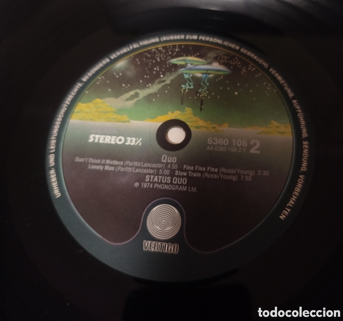 Discos de vinilo: Status Quo - Quo. Edici&oacute;n alemana - Foto 3