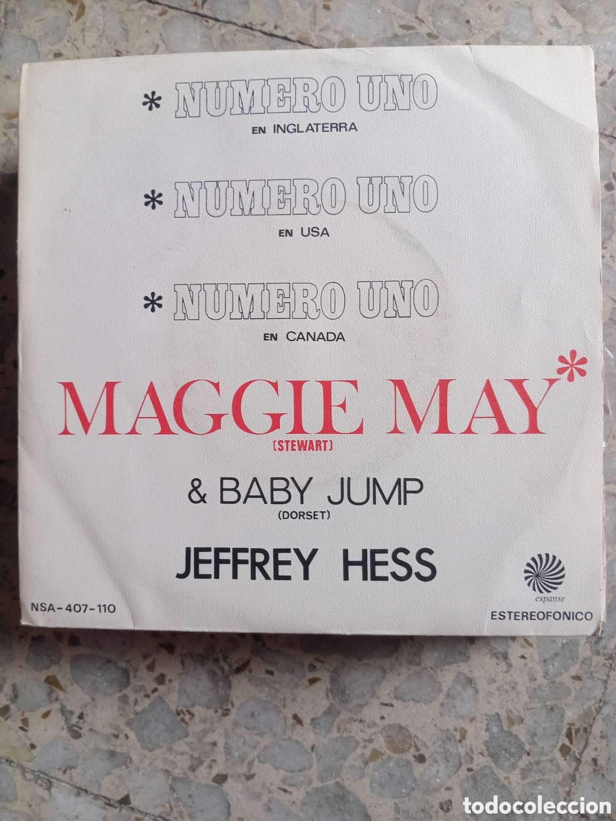 Discos de vinilo: SGL JEFFREY HESS MAGGIE MAY 1971 - Foto 1