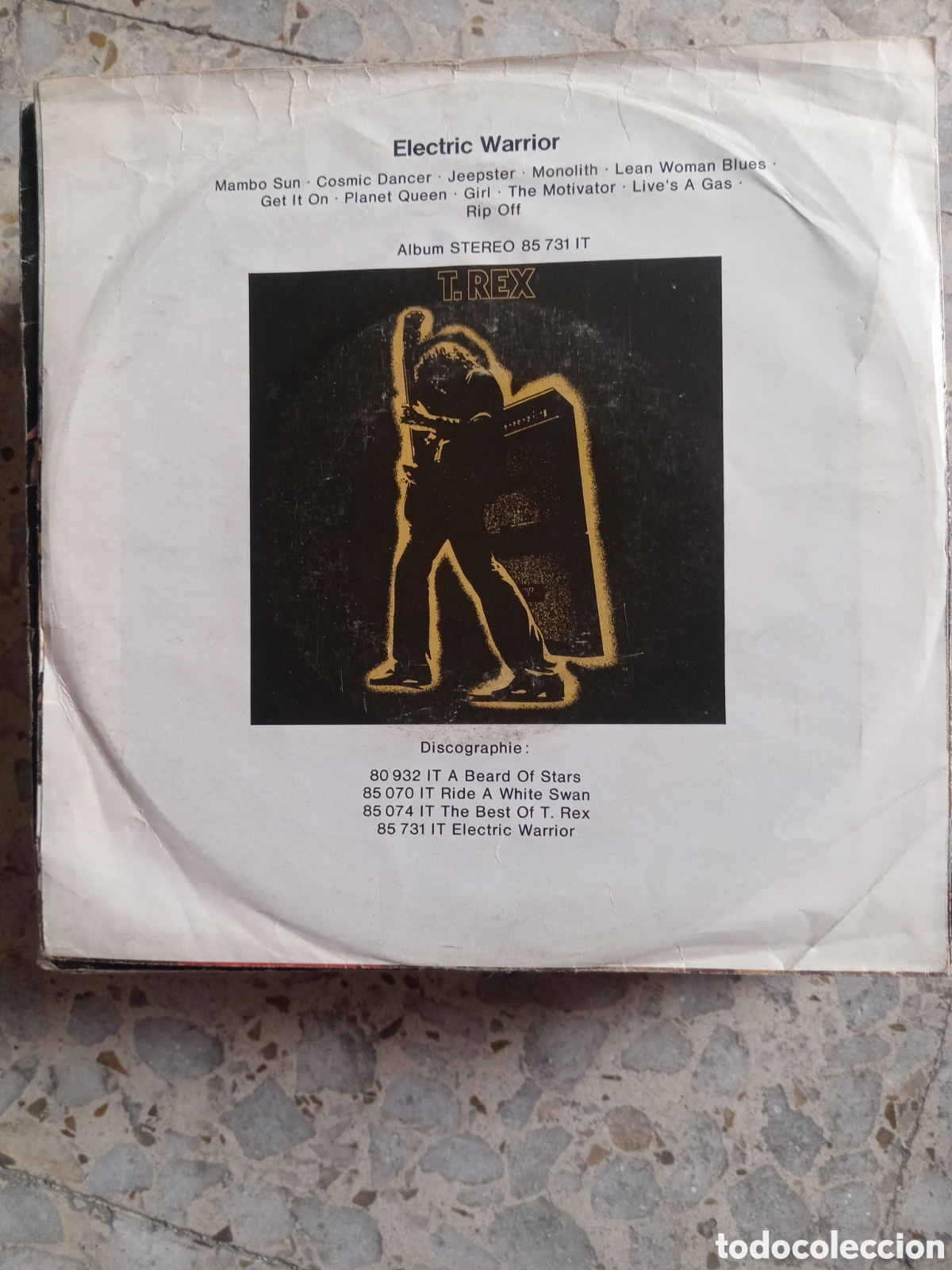 Discos de vinilo: SGL T REX TELEGRAM SAM 1972 GERMANY - Foto 2