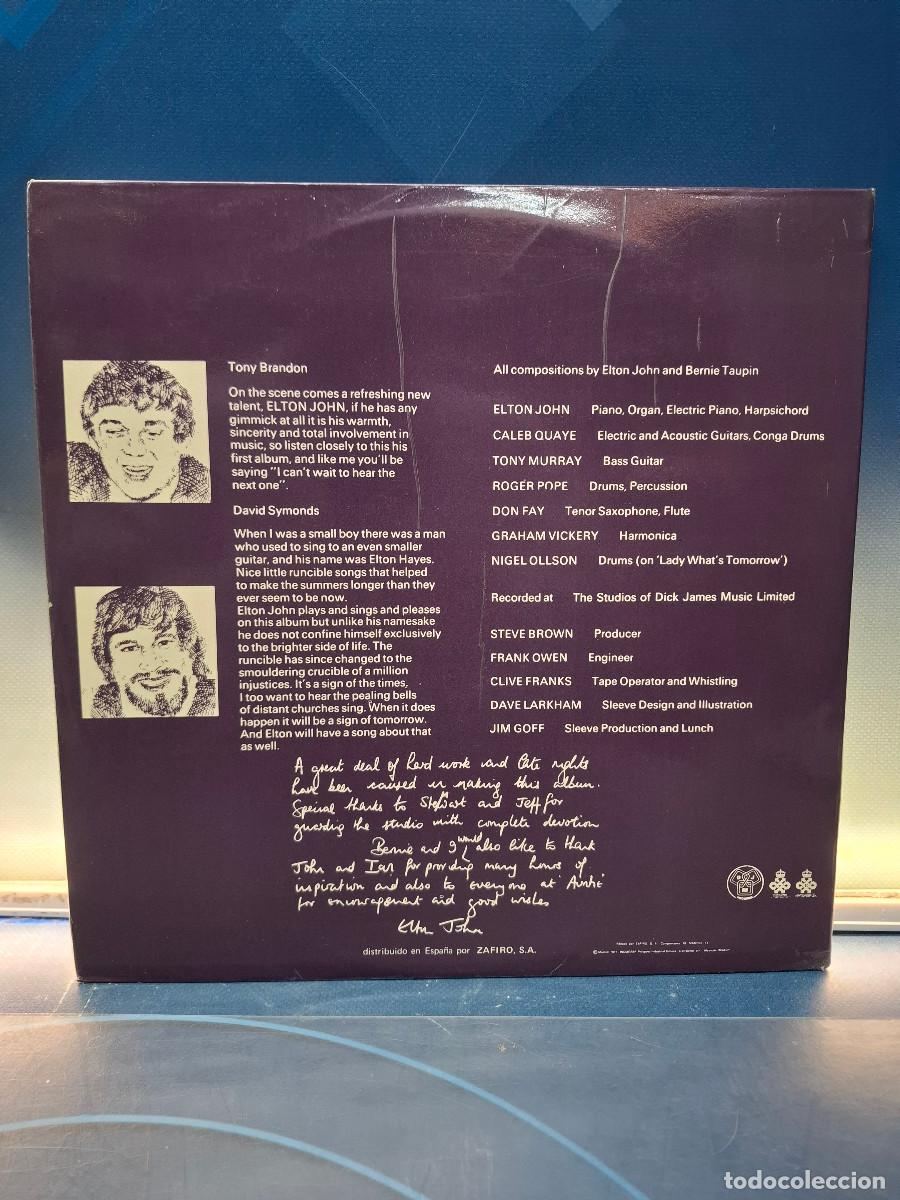 Discos de vinilo: Disco, Lp, Elton John, Empty Sky, 1977 - Foto 2