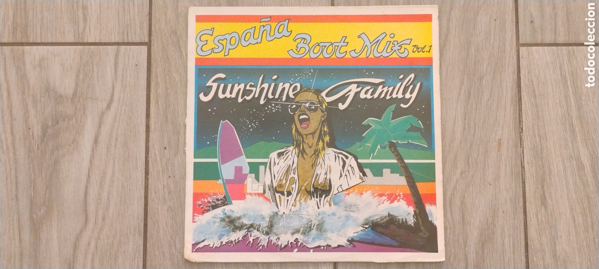 Discos de vinilo: SUNSHINE FAMILY-ESPA&Ntilde;A BOOT MIX.vol 1-MAXI-BLANCO Y NEGRO/SPAIN-IB