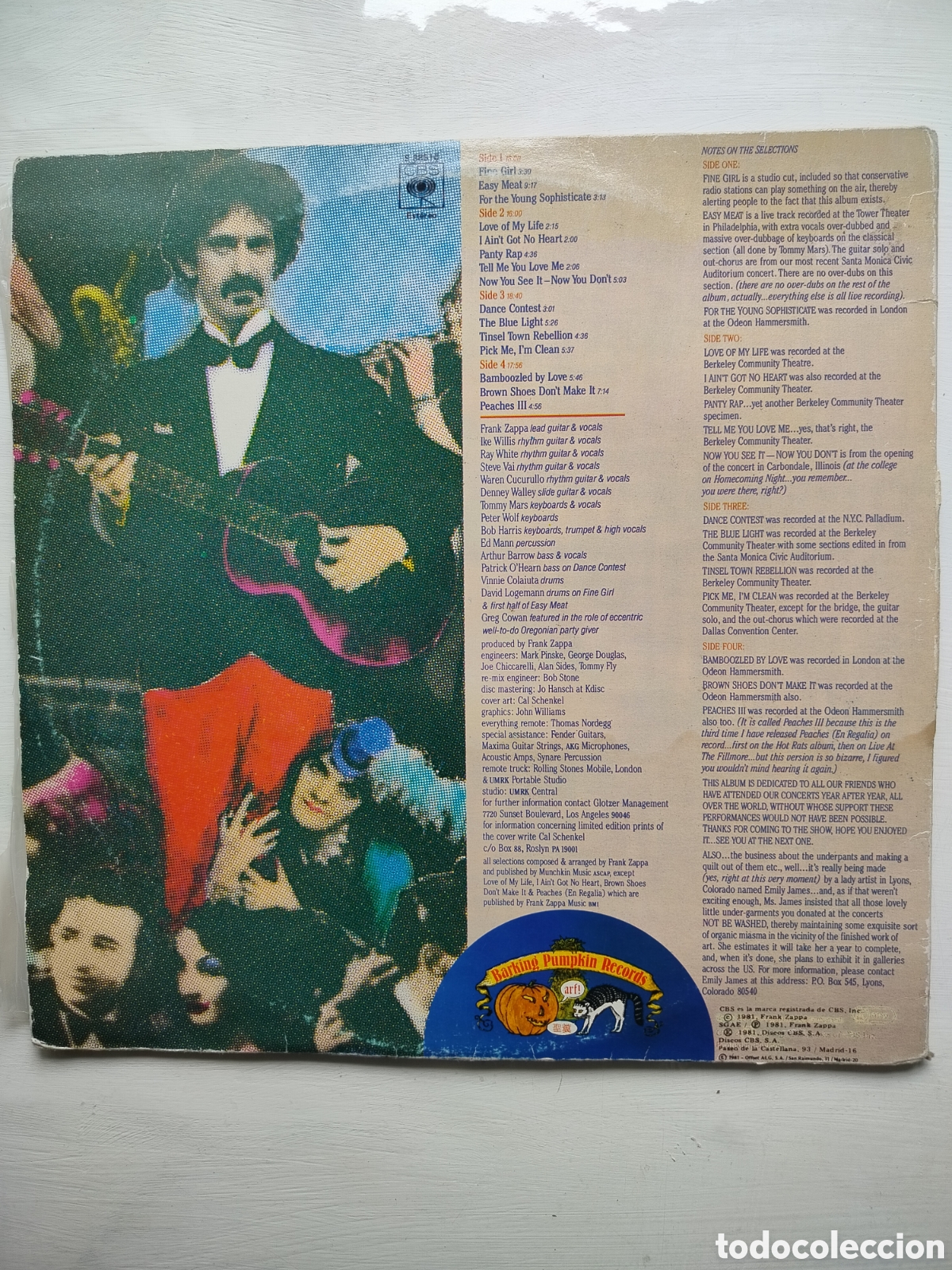 Discos de vinilo: Frank Zappa 2xLPs 1981 - Foto 2
