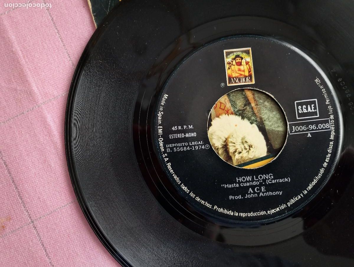 Discos de vinilo: Ace &ndash; How Long 1974 ed espa&ntilde;ola - Foto 4