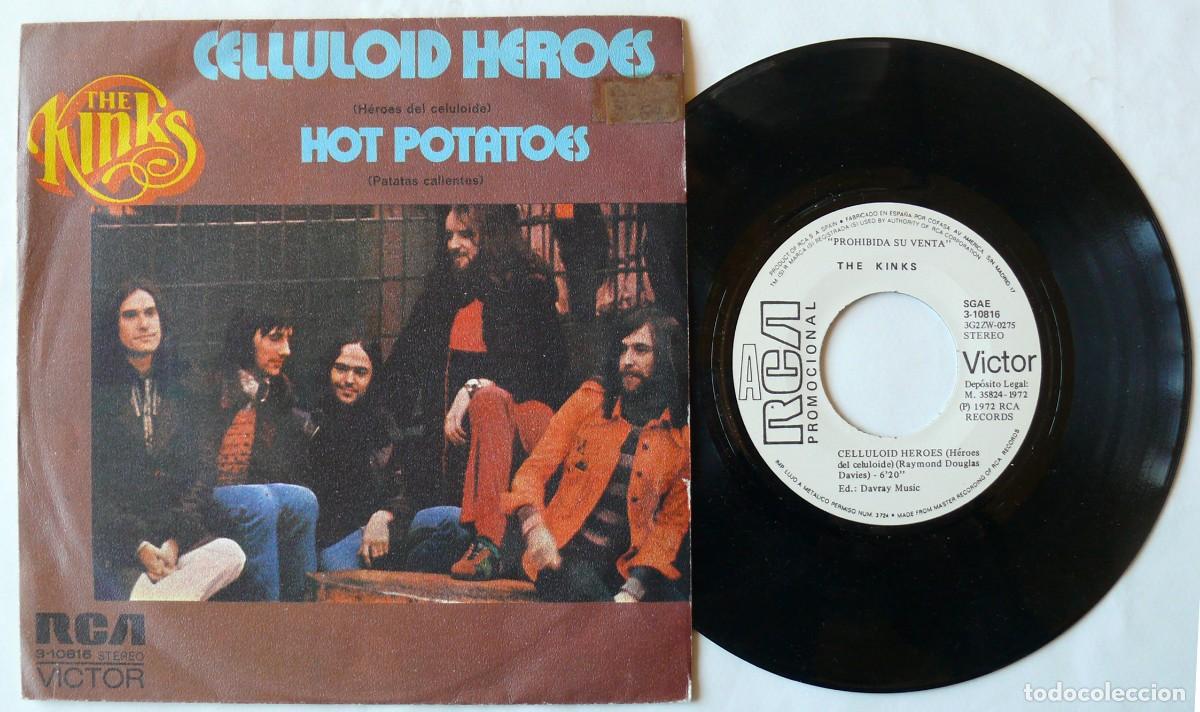 Discos de vinilo: The Kinks - Celluloid Heroes - Hot Potatoes - Single - Foto 1