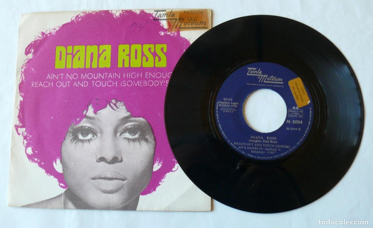 Discos de vinilo: Diana Ross - Aint no mountain high enough - Single - Foto 1