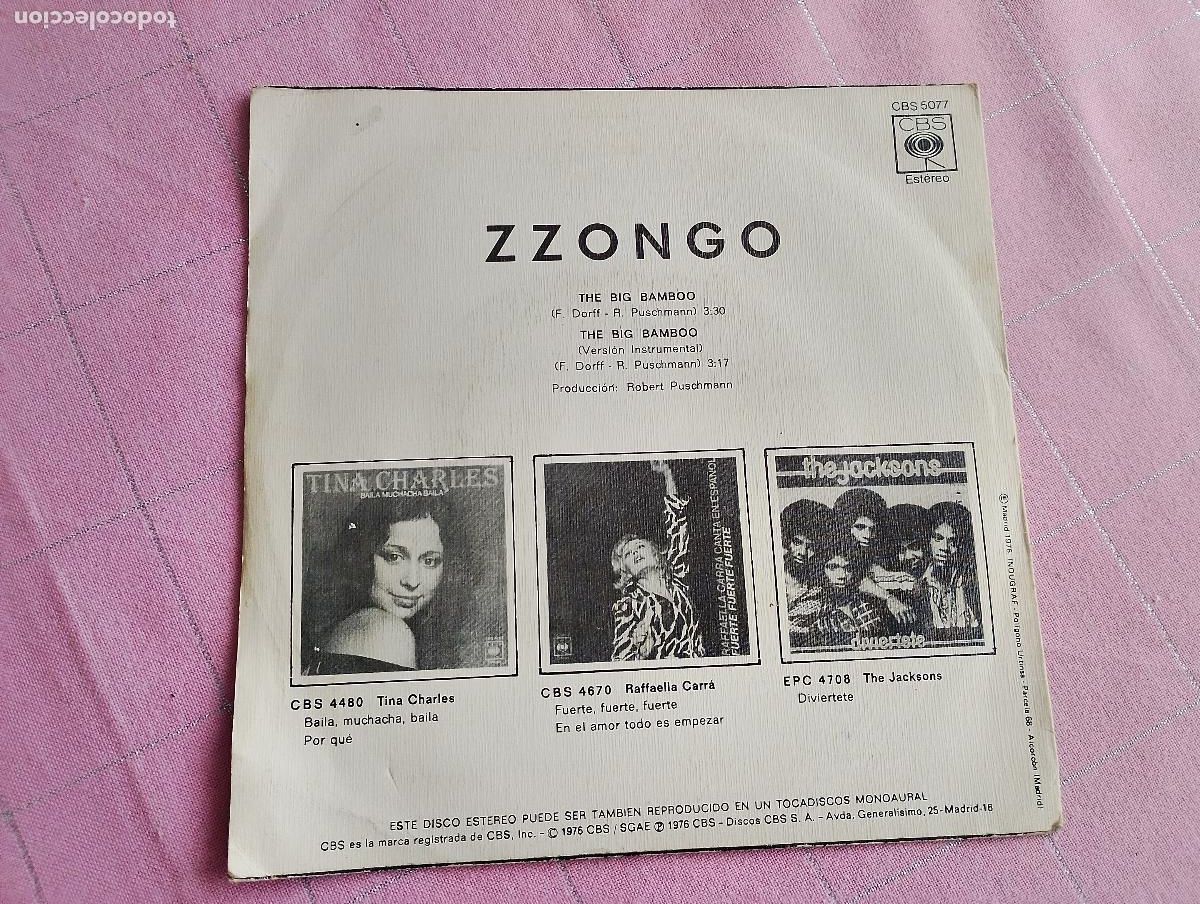 Discos de vinilo: zzongo the bic bamboo 1977 - Foto 4