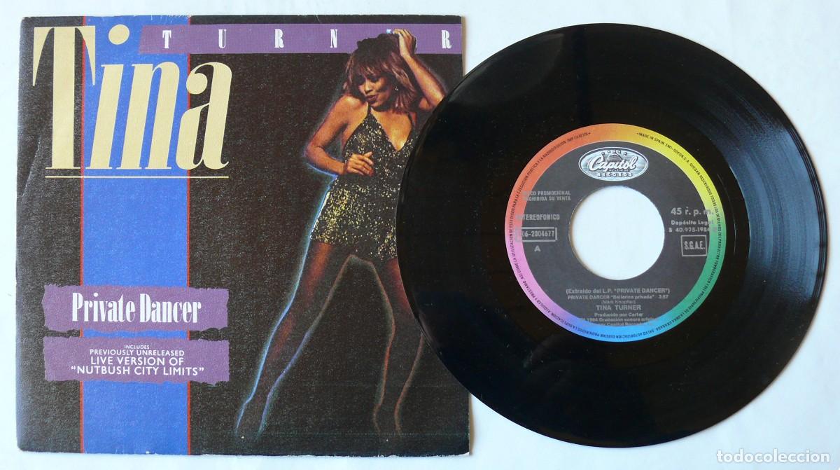 Discos de vinilo: Tina Turner - Private dancer - Single promocional - Foto 1