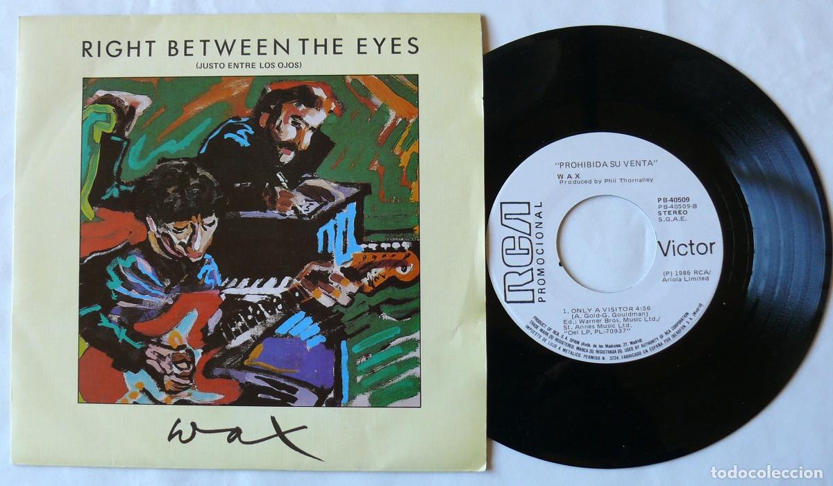 Discos de vinilo: Wax - Right between the eyes - Single - Foto 1