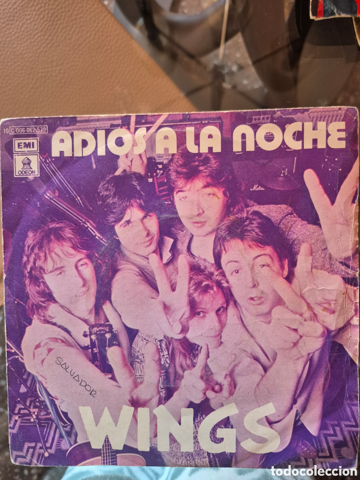 Discos de vinilo: Disc de vinil de 45 WINS &rdquo;Adi&oacute;s a la noche&rdquo; - Foto 1