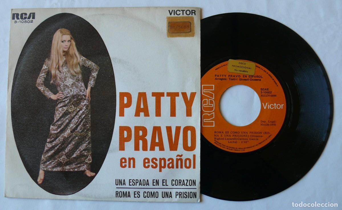 Discos de vinilo: Patty Pravo en Espa&ntilde;ol - Una espada en el corazon - Foto 1