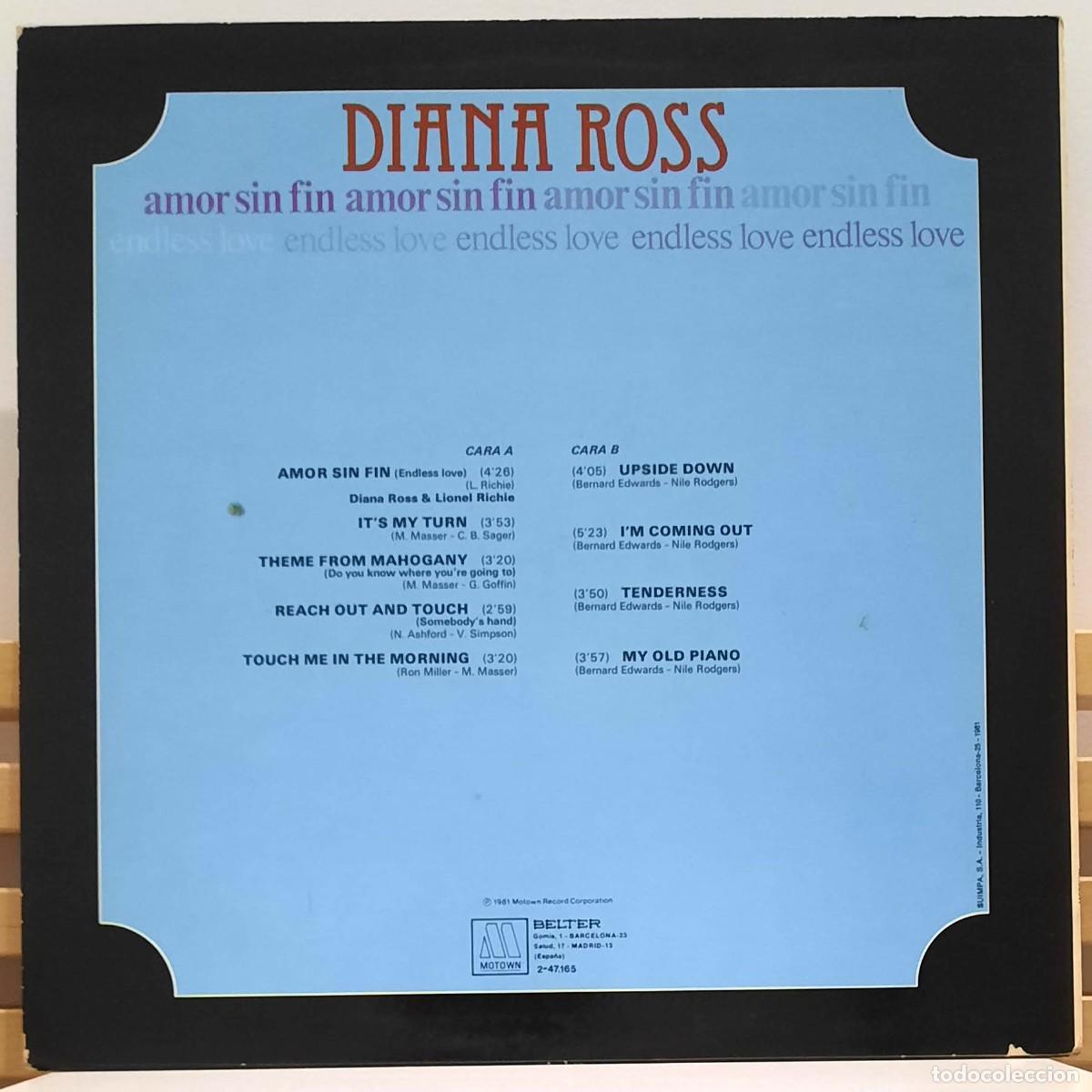 Discos de vinilo: DIANA ROSS &middot;&middot;&middot; Endless Love - (LP) - Foto 2